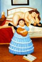 Botero, Fernando - Abstract oil painting.